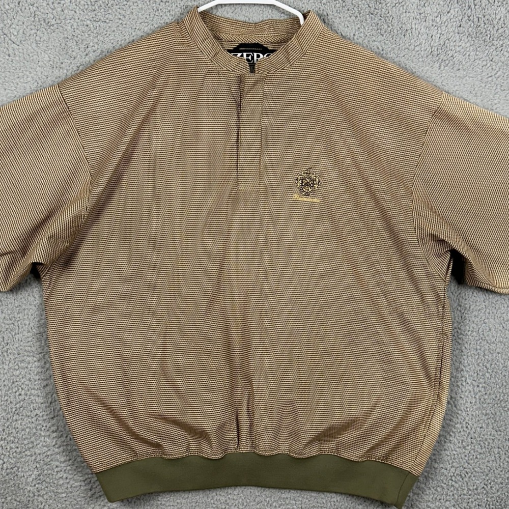 Zero Restriction Golf Jacket Pullover Men Xl Tan … - image 2